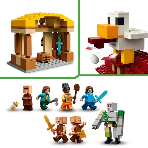 Minecraft el Ataque a la Aldea Del Globo de Ghast