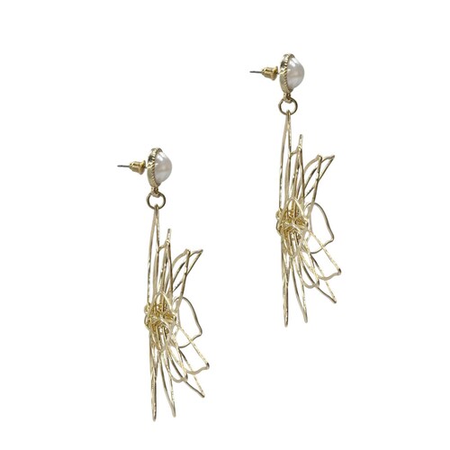 Aretes Flor Silueta 3D Aktuales