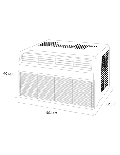 Aire Acondicionado Tipo Ventana 8000 Btu W081C2 LG