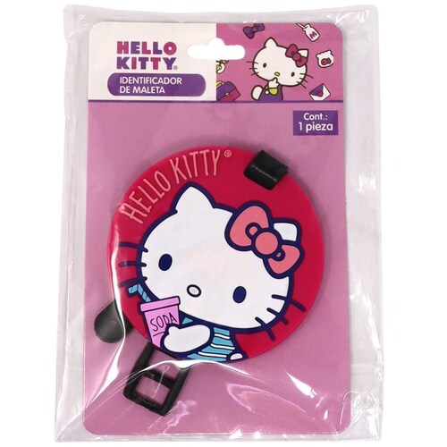 Identificador de Maleta Hello Kitty Rosa Sanrio