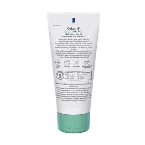 Cetaphil Oil Control Hidratante Facial Matificante Antimanchas