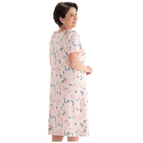 Bata Pijama Parisien Manga Corta Flores para Mujer