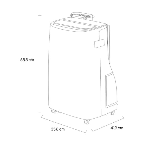 Aire Acondicionado Portátil LG Lp1225Ivsm 12000Btu Blanco