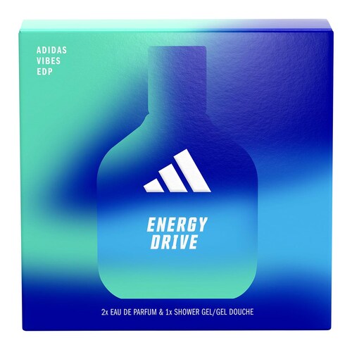 Set Eau de Parfum Adidas Vibes Energy Drive (100Ml+ Shower Gel 100Ml + 30Ml) Unisex