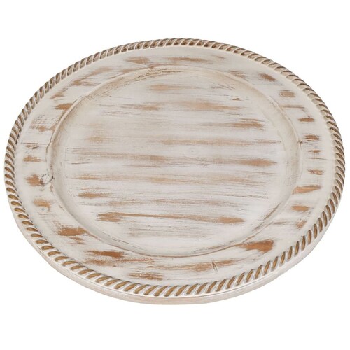 Plato Base Wood Spike Rim Vintage Home