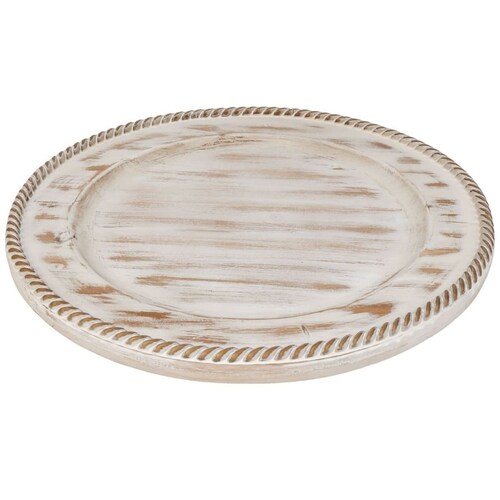 Plato Base Wood Spike Rim Vintage Home