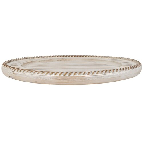 Plato Base Wood Spike Rim Vintage Home