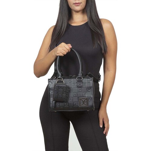 Bolso Satchel Cloe Negro para Mujer