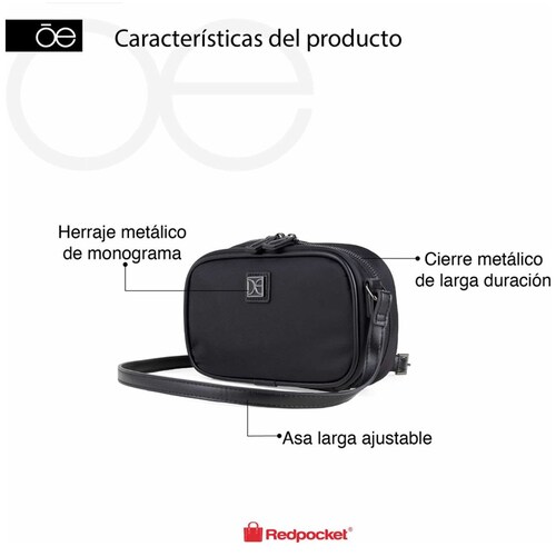 Bolso Crossbody Cloe Negro para Mujer