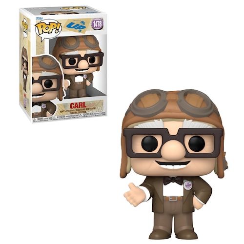 Funko Pop Disney Up una Aventura de Altura - Carl con Sombrero Aviador