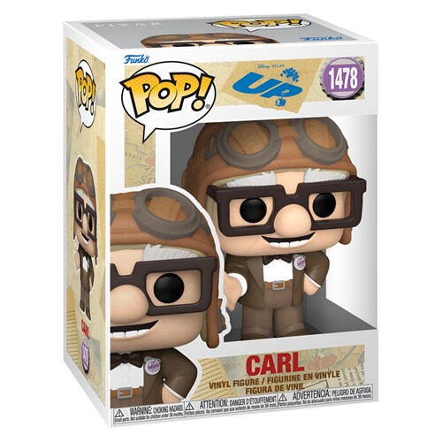 Funko Pop Disney Up una Aventura de Altura - Carl con Sombrero Aviador