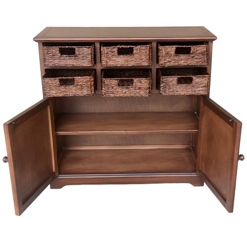 Gabinete Holtom 6 Baskets Vintage Home