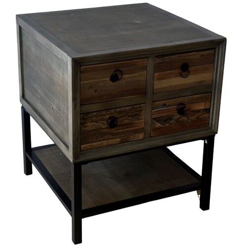 Mesa Lateral Multi Cajones Boho Vintage Home