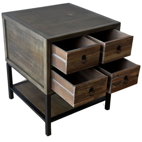 Mesa Lateral Multi Cajones Boho Vintage Home