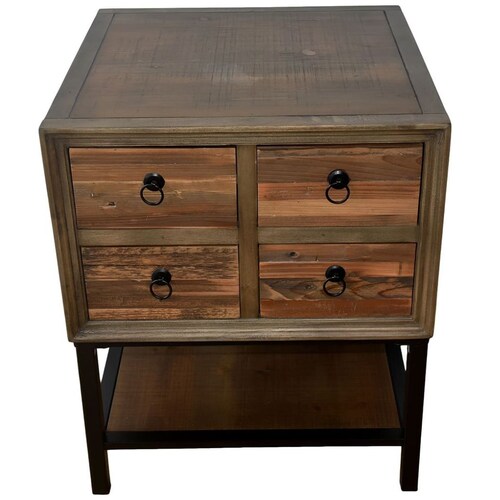 Mesa Lateral Multi Cajones Boho Vintage Home
