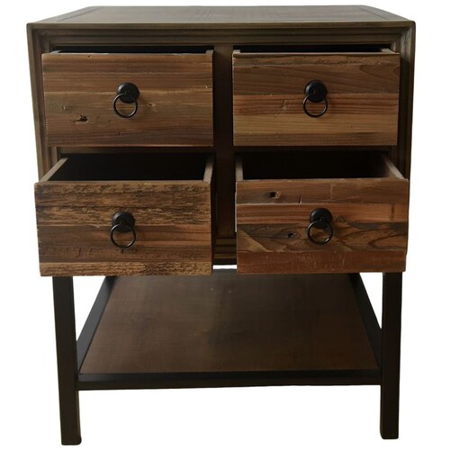 Mesa Lateral Multi Cajones Boho Vintage Home