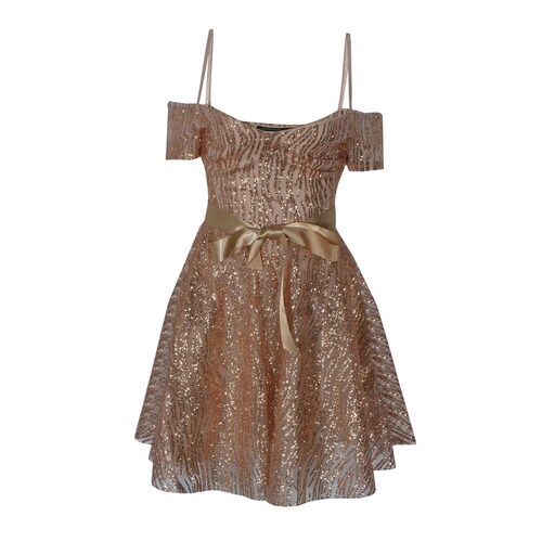 Vestido Corto de Fiesta con Brillos Philosophy Jr Nights para Mujer