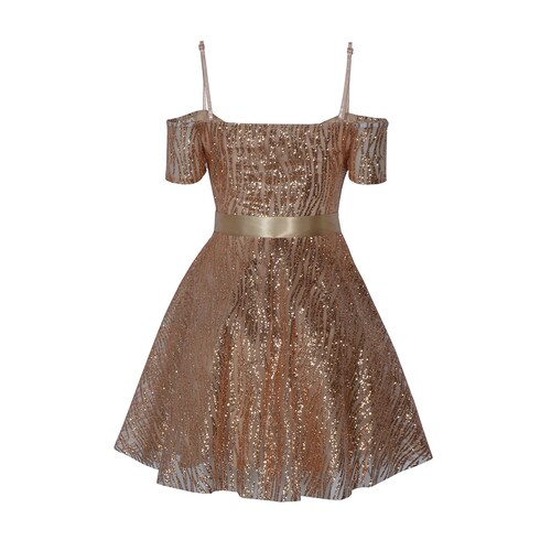 Vestido Corto de Fiesta con Brillos Philosophy Jr Nights para Mujer