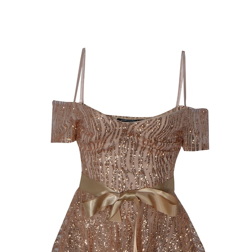 Vestido Corto de Fiesta con Brillos Philosophy Jr Nights para Mujer