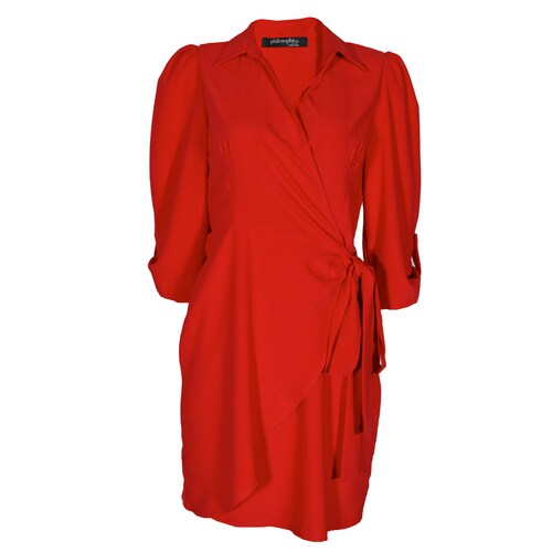Vestido Corto Envolvente Philosophy Jr Collection para Mujer