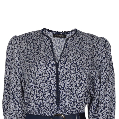 Vestido Largo con Cinturón Philosophy Jr Collection para Mujer