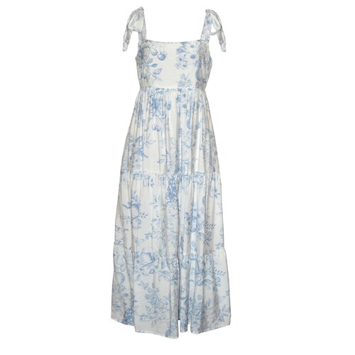 Vestido Largo Estampado con Cinta de Amarre Philosophy Jr Collection para Mujer