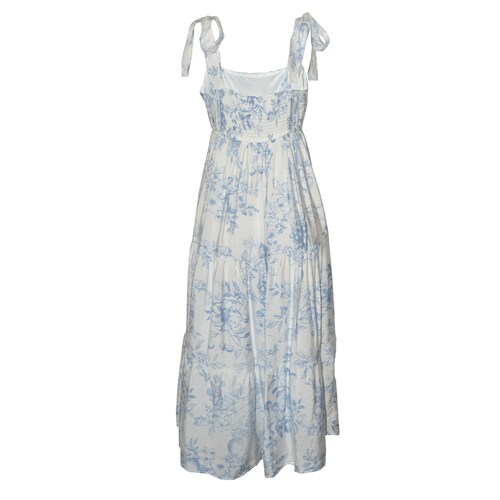 Vestido Largo Estampado con Cinta de Amarre Philosophy Jr Collection para Mujer