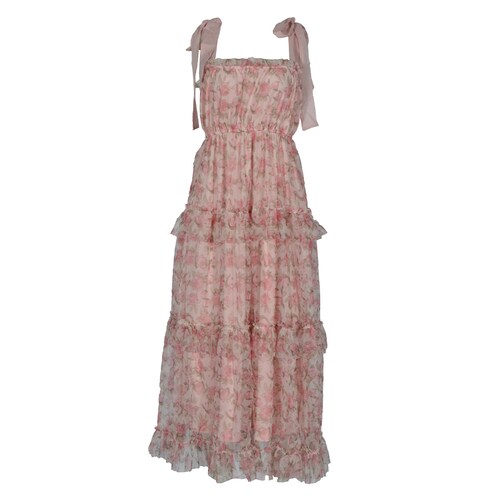Vestido Largo Cinta de Amarre en Tirantes Philosophy Jr Collection para Mujer