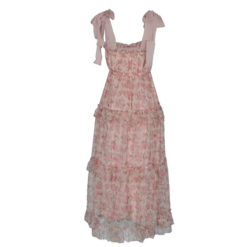 Vestido Largo Cinta de Amarre en Tirantes Philosophy Jr Collection para Mujer