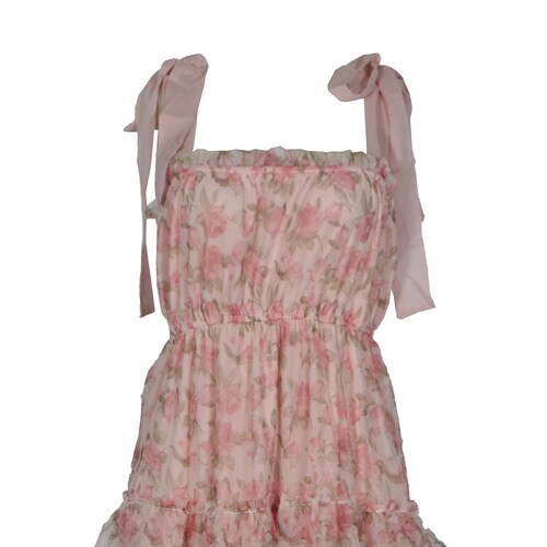 Vestido Largo Cinta de Amarre en Tirantes Philosophy Jr Collection para Mujer