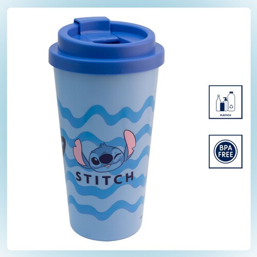 Vaso para Café con Tapa Stitch 500 Ml Fun Kids
