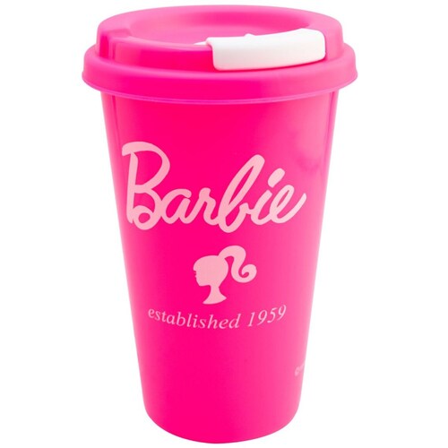 Juego de 3 Vasos con Tapa Barbie Fun Kids