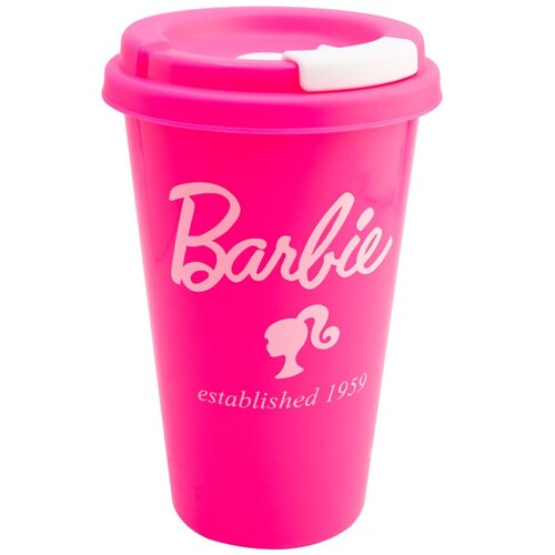 Juego de 3 Vasos con Tapa Barbie Fun Kids