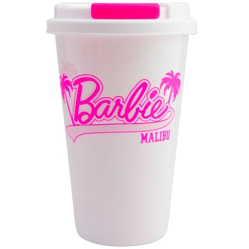 Juego de 3 Vasos con Tapa Barbie Fun Kids