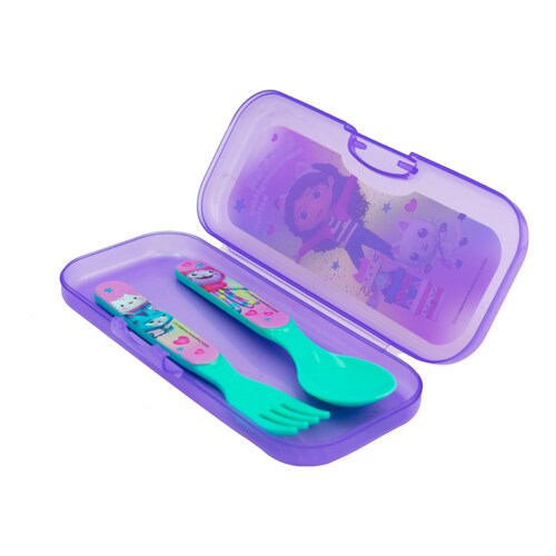 Juego de Cubiertos de Plástico Gabby Doll House Fun Kids