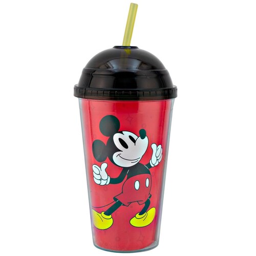 Vaso con Tapa Y Popote Mickey 450 Ml Fun Kids