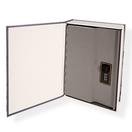 Caja Fuerte en Forma de Libro London con Papel Real Home Nature