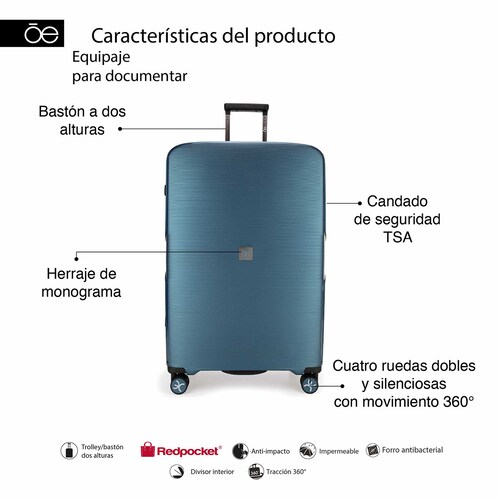 Maleta 28 Hs Naroci Azul Cloe