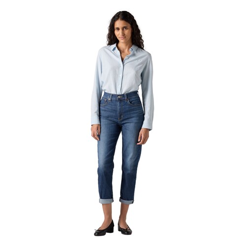Jeans Boy Friend Tiro Alto Levi's para Mujer