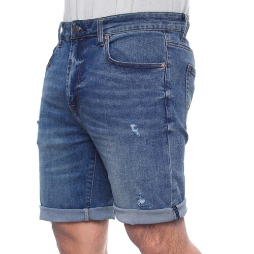 Bermuda en Mezclilla Fukka Regular Fit para Hombre