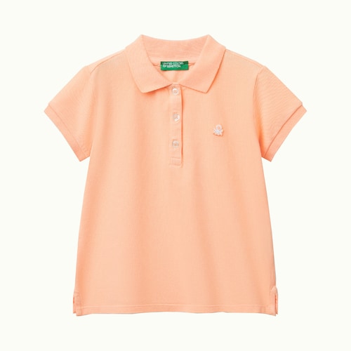 Camisa Tipo Polo Benetton para Niña