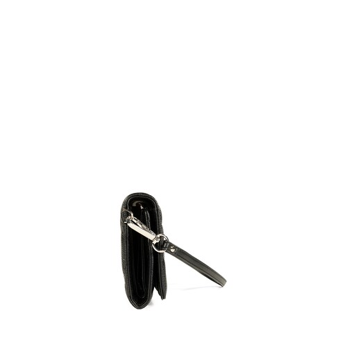 Billetera Flap Cloe Negra para Mujer