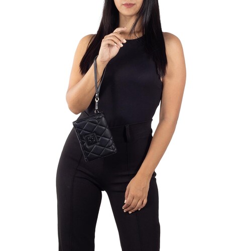 Billetera Flap Cloe Negra para Mujer