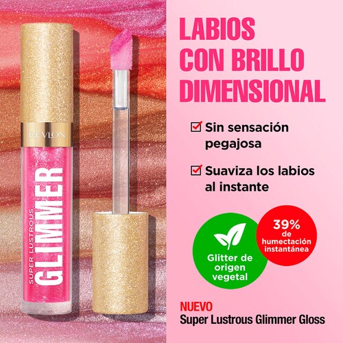 Super Lustrous Glimmer Gloss Rose Glow Revlon