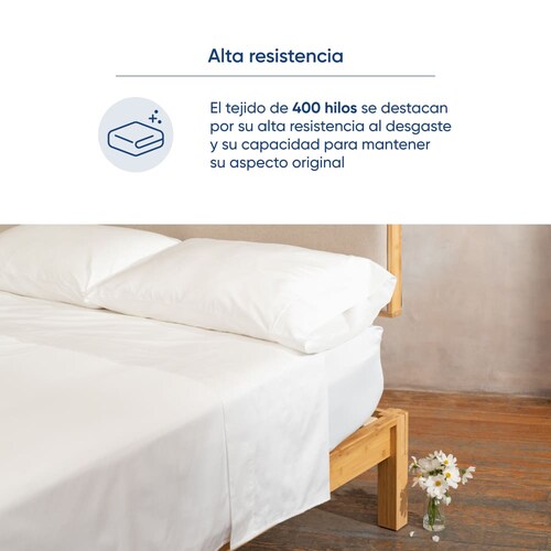 Luuna Sábanas Silvadur Algodón King Size Blanca