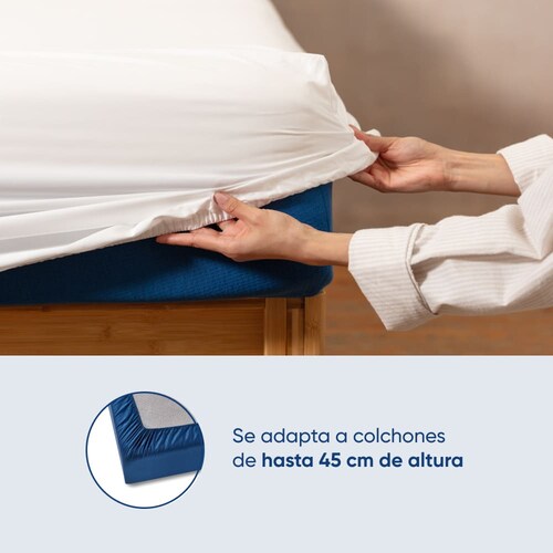 Luuna Sábanas Silvadur Algodón King Size Blanca