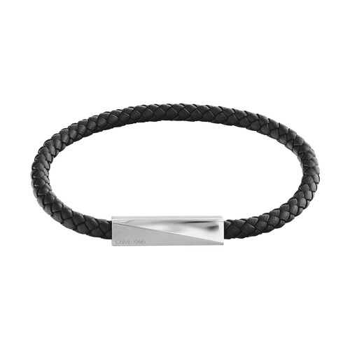 Pulsera Trenzada Iconic Id Piel para Hombre
