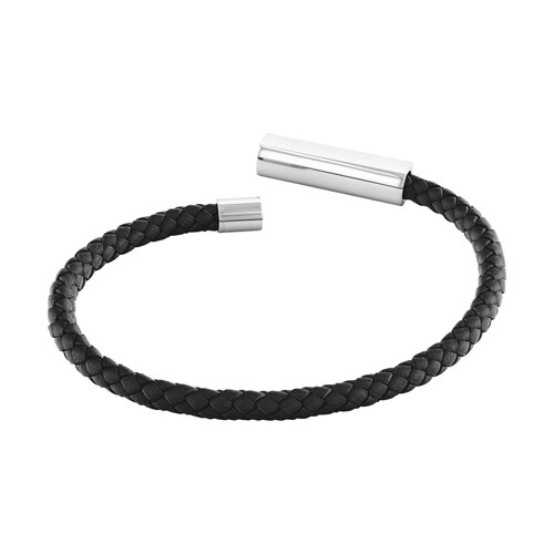 Pulsera Trenzada Iconic Id Piel para Hombre