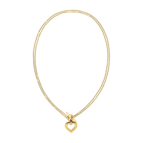Collar Toggle Heart Acero para Mujer