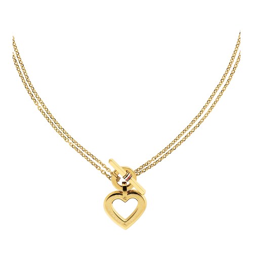 Collar Toggle Heart Acero para Mujer